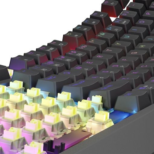 Εικόνα της Πληκτρολόγιο Genesis Thor 230 TKL Wireless RGB Hot-Swappable Silent Lemon Switches (US) Black NKG-2108