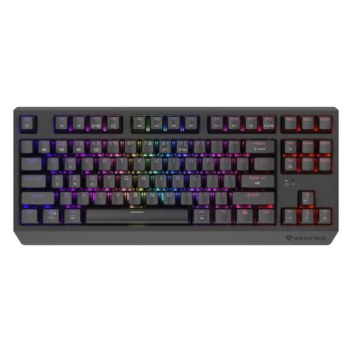 Εικόνα της Πληκτρολόγιο Genesis Thor 230 TKL Wireless RGB Hot-Swappable Silent Lemon Switches (US) Black NKG-2108