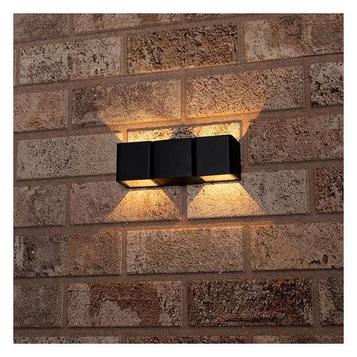 Εικόνα της Επιτοίχιο Φωτιστικό Up & Down 123LED Lissabon 2700K IP54 Anthracite