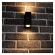 Εικόνα της Επιτοίχιο Φωτιστικό Up & Down 123LED Avalon 2x GU10 IP44 με Αισθητήρα Ημέρας Black