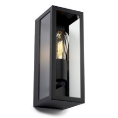 Εικόνα της Επιτοίχιο Φωτιστικό 123LED Manhattan E27 IP44 Black