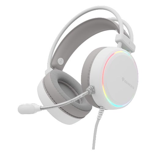 Εικόνα της Headset Genesis Neon 613 G2 RGB White NSG-2308