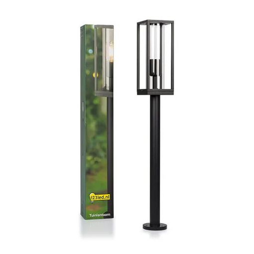 Εικόνα της Επιδαπέδιο Φανάρι 123LED Hudson E27 IP44 Black