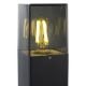 Εικόνα της Επιδαπέδιο Φανάρι Τετράγωνο 123LED Smokey E27 IP44 Black