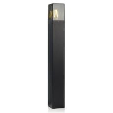 Εικόνα της Επιδαπέδιο Φανάρι Τετράγωνο 123LED Smokey E27 IP44 Black