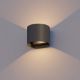 Εικόνα της Επιτοίχιο Φωτιστικό Up & Down 123LED Alvin 1800-2700K IP54 Black