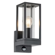 Εικόνα της Επιτοίχιο Φωτιστικό 123LED Dakota E27 IP44 με Αισθητήρα Κίνησης Black