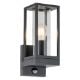 Εικόνα της Επιτοίχιο Φωτιστικό 123LED Dakota E27 IP44 με Αισθητήρα Κίνησης Black