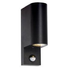Εικόνα της Επιτοίχιο Φωτιστικό Up & Down 123LED Santa Barbara 2x GU10 IP44 με Αισθητήρα Κίνησης Black