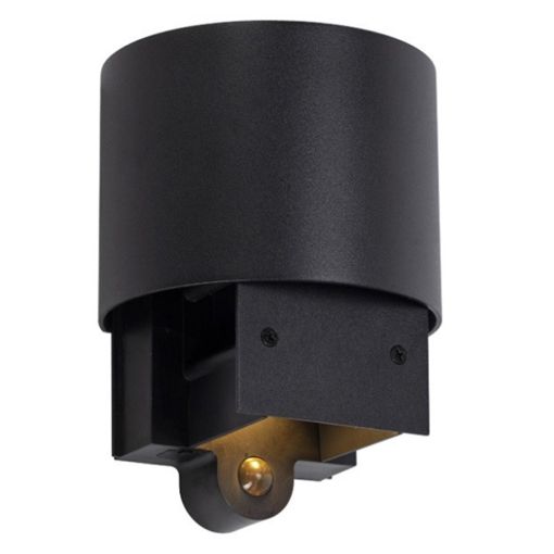 Εικόνα της Επιτοίχιο Φωτιστικό Up & Down 123LED Alvin 2700K IP54 με Αισθητήρα Κίνησης Black