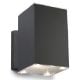Εικόνα της Ηλιακό Επιτοίχιο Φωτιστικό Up & Down 123LED Oxford 3000K IP54 Black