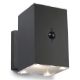 Εικόνα της Ηλιακό Επιτοίχιο Φωτιστικό Up & Down 123LED Oxford 3000K IP54 με Αισθητήρα Κίνησης Black