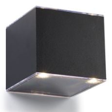 Εικόνα της Ηλιακό Επιτοίχιο Φωτιστικό Up & Down 123LED Avon 3000K IP54 Black