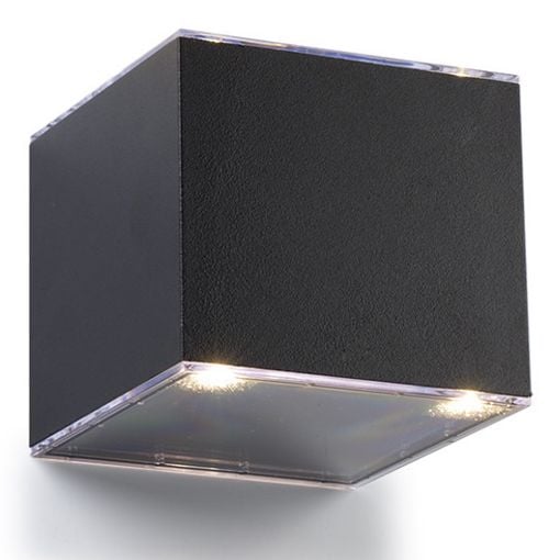Εικόνα της Ηλιακό Επιτοίχιο Φωτιστικό Up & Down 123LED Avon 3000K IP54 Black
