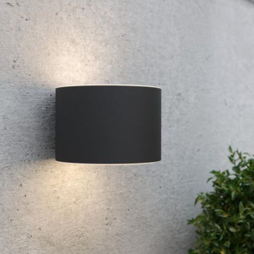 Εικόνα της Ηλιακό Επιτοίχιο Φωτιστικό Up & Down 123LED Gloucester 3000K IP54 Black