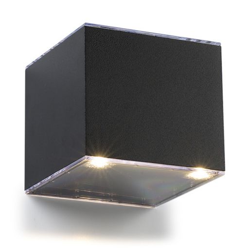 Εικόνα της Ηλιακό Επιτοίχιο Φωτιστικό 123LED Avon 3000K IP54 Black