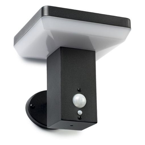 Εικόνα της Ηλιακό Επιτοίχιο Φωτιστικό 123LED Primrose Hill 3000K IP54 με Αισθητήρα Κίνησης Black