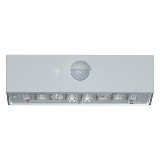 Εικόνα της Ηλιακό Επιτοίχιο Φωτιστικό 123LED Saporro 3000K IP65 με Αισθητήρα Κίνησης White