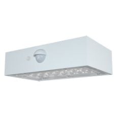 Εικόνα της Ηλιακό Επιτοίχιο Φωτιστικό 123LED Saporro 3000K IP65 με Αισθητήρα Κίνησης White
