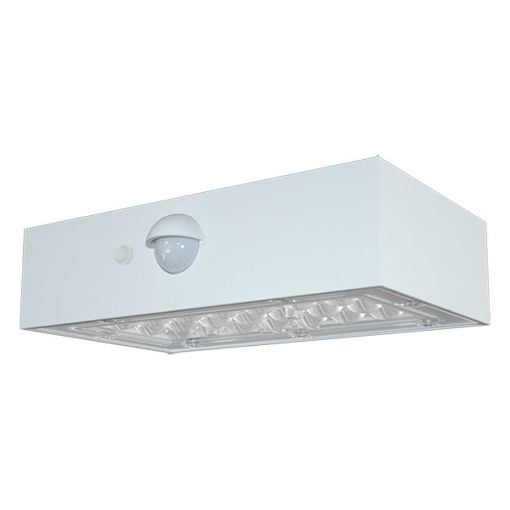 Εικόνα της Ηλιακό Επιτοίχιο Φωτιστικό 123LED Saporro 3000K IP65 με Αισθητήρα Κίνησης White