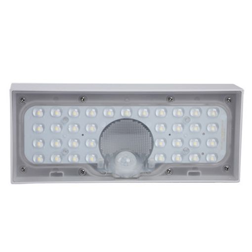 Εικόνα της Ηλιακό Επιτοίχιο Φωτιστικό 123LED Nagoya 3000K IP65 με Αισθητήρα Κίνησης White