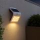 Εικόνα της Ηλιακό Επιτοίχιο Φωτιστικό 123LED Osaka 3000K IP65 με Αισθητήρα Κίνησης White