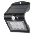 Εικόνα της Ηλιακό Επιτοίχιο Φωτιστικό 123LED Osaka 3000K IP65 με Αισθητήρα Κίνησης Black