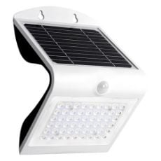 Εικόνα της Ηλιακό Επιτοίχιο Φωτιστικό 123LED Yokohama 3000K IP65 με Αισθητήρα Κίνησης White