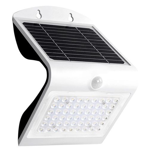 Εικόνα της Ηλιακό Επιτοίχιο Φωτιστικό 123LED Yokohama 3000K IP65 με Αισθητήρα Κίνησης White