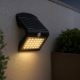 Εικόνα της Ηλιακό Επιτοίχιο Φωτιστικό 123LED Yokohama 3000K IP65 με Αισθητήρα Κίνησης Black