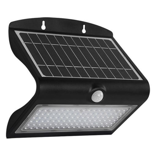 Εικόνα της Ηλιακό Επιτοίχιο Φωτιστικό 123LED Tokyo 3000K IP65 με Αισθητήρα Κίνησης Black