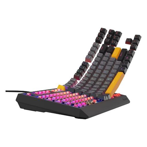 Εικόνα της Πληκτρολόγιο Genesis Thor 230 TKL RGB Hot-Swappable Red Switches (US) Anchor Gray Negative NKG-2082