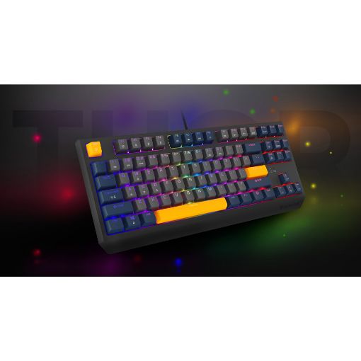 Εικόνα της Πληκτρολόγιο Genesis Thor 230 TKL RGB Hot-Swappable Panda Switches (US) Naval Blue Negative NKG-2164