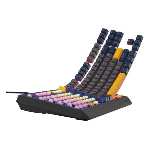 Εικόνα της Πληκτρολόγιο Genesis Thor 230 TKL RGB Hot-Swappable Panda Switches (US) Naval Blue Negative NKG-2164