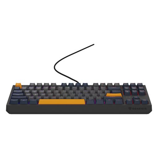 Εικόνα της Πληκτρολόγιο Genesis Thor 230 TKL RGB Hot-Swappable Panda Switches (US) Naval Blue Negative NKG-2164
