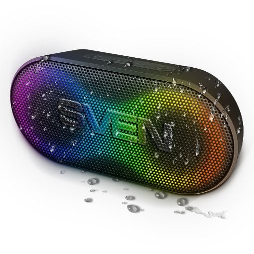 Εικόνα της Ηχείο Sven PS-99 RGB Waterproof Bluetooth 10W Black SV-022389
