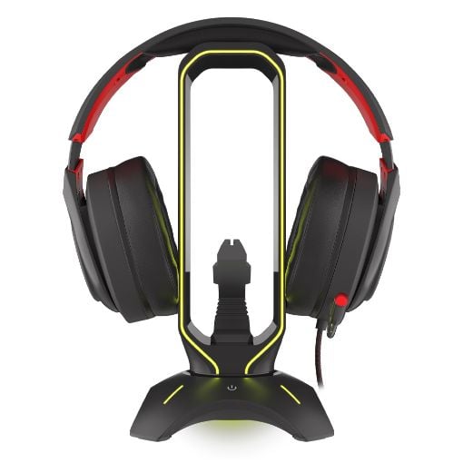 Εικόνα της Mouse Bungee Genesis Vanad 500 With Headset Stand Black NBU-1602