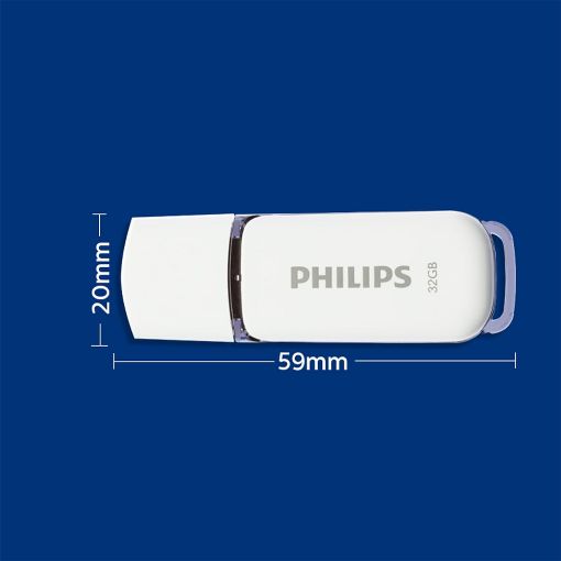 Εικόνα της Philips Snow 32GB USB 2.0 White/Shadow Grey 2-Pack FM32FD70D/00