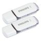 Εικόνα της Philips Snow 32GB USB 2.0 White/Shadow Grey 2-Pack FM32FD70D/00
