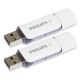 Εικόνα της Philips Snow 32GB USB 2.0 White/Shadow Grey 2-Pack FM32FD70D/00
