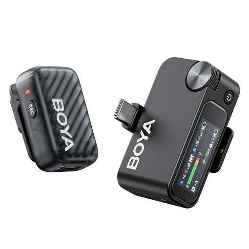 Εικόνα της Boya Boyamic 2-01 AI-Powered Wireless Microphone with 2x Lavalier Microphone