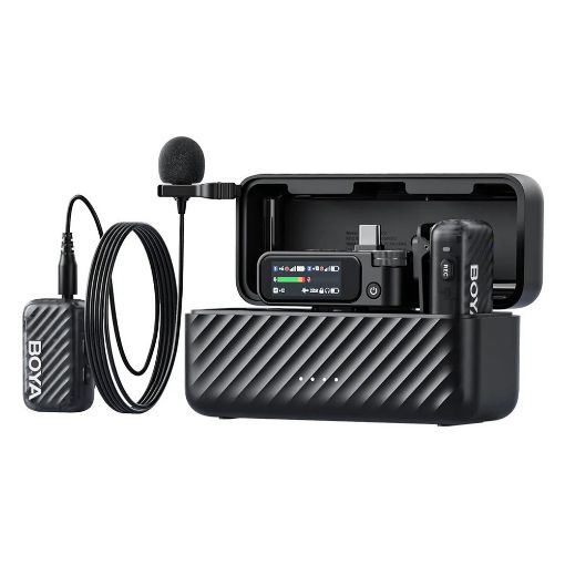 Εικόνα της Boya Boyamic 2-01 AI-Powered Wireless Microphone with 2x Lavalier Microphone