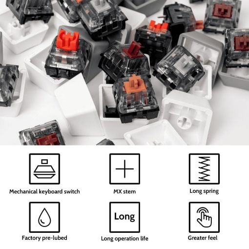 Εικόνα της Keychron Kailh Super Speed Switches Silver 110 τμχ G142