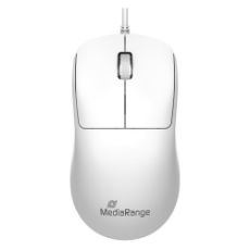 Εικόνα της Ποντίκι MediaRange Optical 3-Button Wired White MROS255
