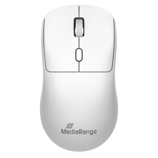 Εικόνα της Ποντίκι MediaRange Optical 4-Button Wireless White MROS257
