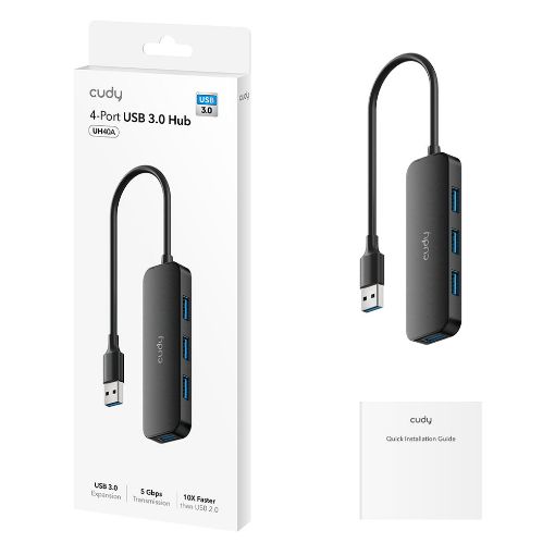 Εικόνα της USB Hub Cudy 4-Port USB 3.0 UH40A