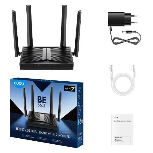 Εικόνα της Router Cudy WR3600H v1.0 Dual-Band WiFi7 BE3600