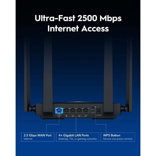 Εικόνα της Router Cudy WR3600H v1.0 Dual-Band WiFi7 BE3600