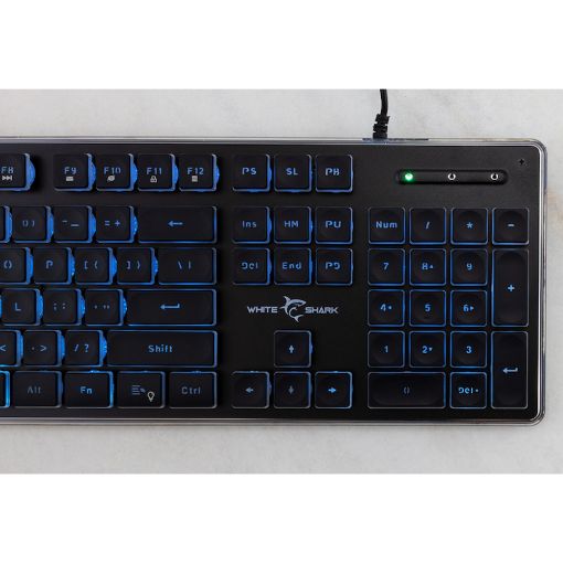 Εικόνα της Πληκτρολόγιο White Shark Tachi Full LED (US) Black GK-003141