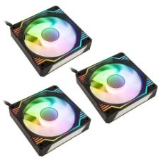Εικόνα της Case Fan Kolink Umbra X 120mm ARGB PWM Black (3-Pack) PGW-FN-KOL-019